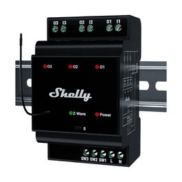 Shelly Wave PRO 3 Relé Inteligente 3 Relés 3 Fases 3x16A Carril DIN Z-Wave