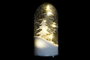 DKD Home Decor Decoración Luminosa Navidad Moderna Blanco Gris Cristal Led 12 x 27 x 12 cm (2 Unidades)