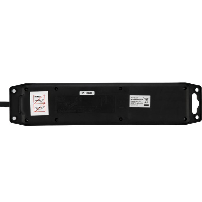 Rev Regleta IP44 de 4 tomas 1,4m Rev Regleta IP44 de 4 tomas 1,4m