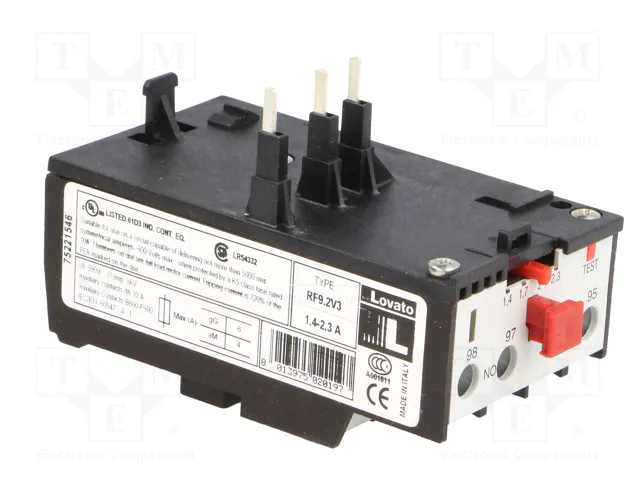 LOVATO ELECTRIC Relé térmico 1,4÷2,3A con agarres de tornillo