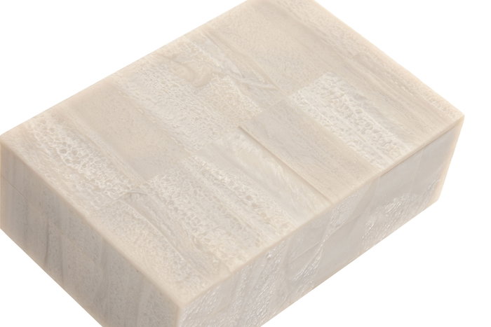 DKD Home Decor Joyero Blanco 13 x 7.5 x 18 cm Set de 2