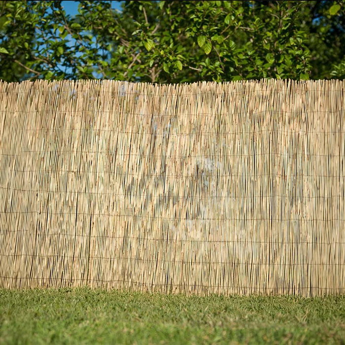 FAURA Cañizo de Bambú Natural Marrón, para Ocultación/Sombreo, Diámetro 3-5 mm, Dimensiones 1.5 x 5 Metros