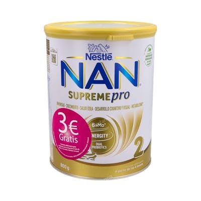 NAN Supreme Pro 2 800 G Promo Fórmula Infantil de Continuación