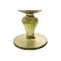DKD Home Decor Set de 6 Copas de Cristal Verde con Relieve de Hojas, 250ml
