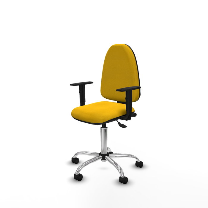 PIQUERAS Y CRESPO Silla de oficina Aýna Amarillo con mecanismo Asincro