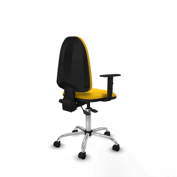 PIQUERAS Y CRESPO Silla de oficina Aýna Amarillo con mecanismo Asincro