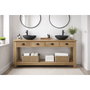 DKD Home Decor Mueble de Baño de Madera Reciclada de Pino 165x50x90 cm