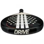 Adidas Paleta de Pádel Drive Negro 3.4 2025, Modelo de Control para Iniciación, Fibra de Vidrio, Forma Redonda, Balance Bajo, Goma EVA Soft, Ref. 204379