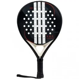Adidas Paleta de Pádel Drive Negro 3.4 2025, Modelo de Control para Iniciación, Fibra de Vidrio, Forma Redonda, Balance Bajo, Goma EVA Soft, Ref. 204379