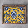 Aberto Design REF040 Bandeja de Madera Maciza 48 x 38 x 4 cm Decoración Hogar Funcional