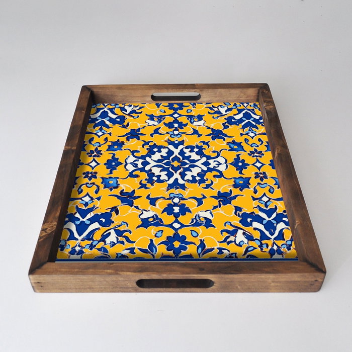 Aberto Design REF040 Bandeja de Madera Maciza 48 x 38 x 4 cm Decoración Hogar Funcional