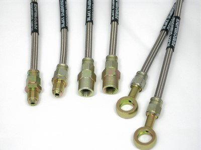 Black Diamond DHK625 BDDHK625 Latiguillos de Freno Metálicos (4 unidades) con Cubierta de Goma Opcional para Carretera y Pista