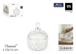 Inde Azucarero Vidrio Diamond La Mediterranea, Cristal, 10,7 cm x 9,1 cm x 10,7 cm (24 Unidades)
