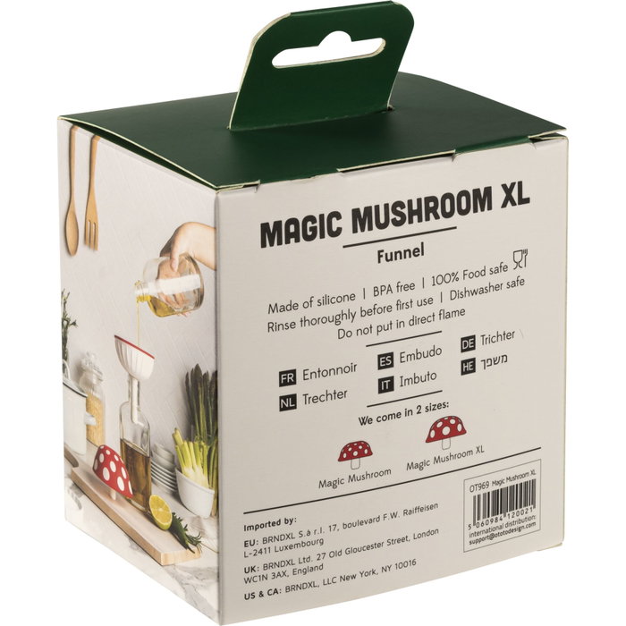 Ototo Magic Mushroom XL Funnel Blanco / Rojo