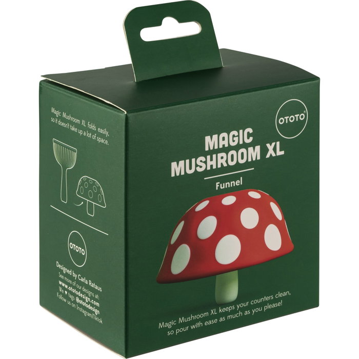 Ototo Magic Mushroom XL Funnel Blanco / Rojo