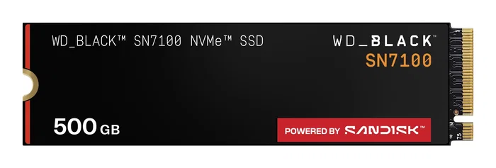 Western Digital WD_BLACK SN7100 500 GB M.2 2280 PCIe Gen4 Western Digital WD_BLACK SN7100 500 GB M.2 2280 PCIe Gen4