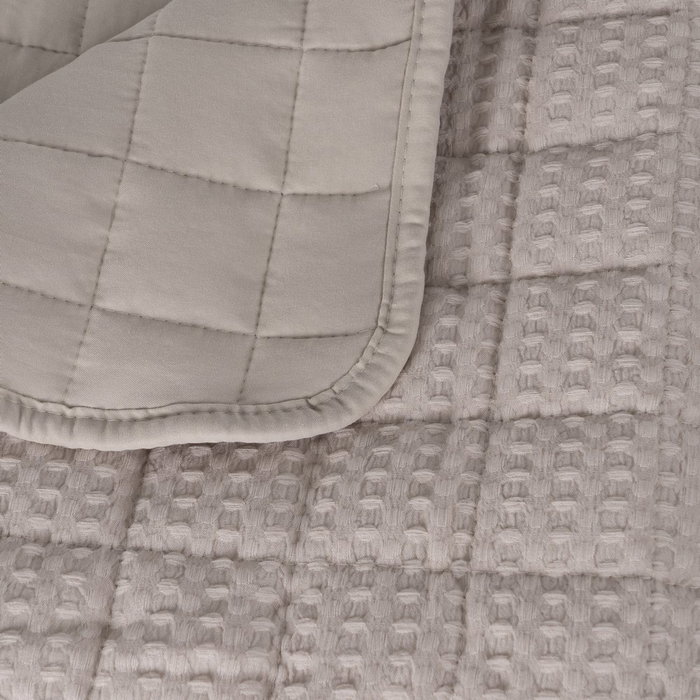 Colcha Beige Poliester Dormitorio 240 X 260 cm