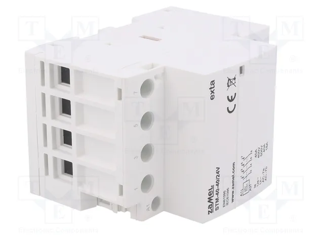 ZAMEL Contactor de instalación STM 4-polar 40A 24VAC/24VDC ZAMEL Contactor de instalación STM 4-polar 40A 24VAC/24VDC