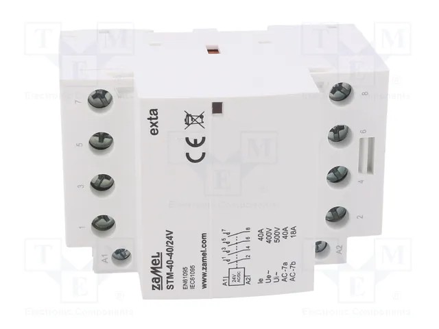 ZAMEL Contactor de instalación STM 4-polar 40A 24VAC/24VDC ZAMEL Contactor de instalación STM 4-polar 40A 24VAC/24VDC
