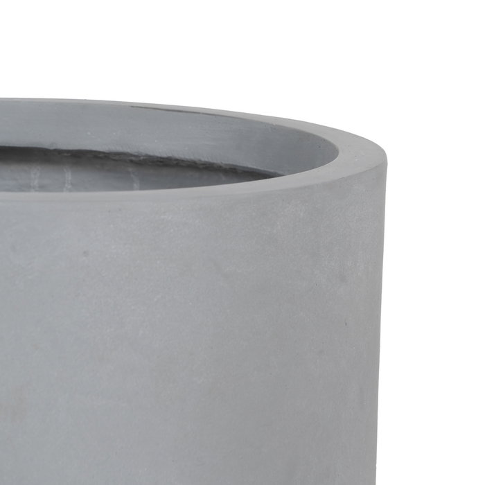 S/3 Maceteros Gris Fibra de Magnesio 36 X 36 X 56 cm