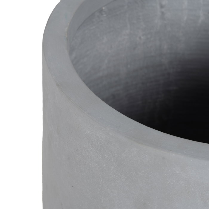 S/3 Maceteros Gris Fibra de Magnesio 36 X 36 X 56 cm