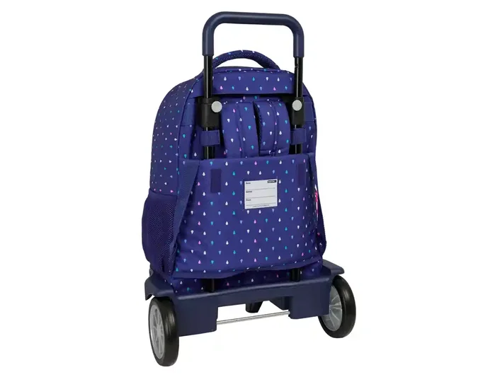 Safta Mochila con Ruedas Compact Evolution Benetton Drop