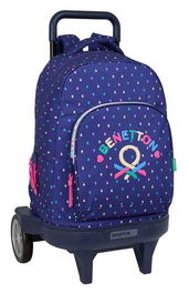Benetton Mochila Gde. c/ruedas Drop 33x45x22cm compacta evolutiva
