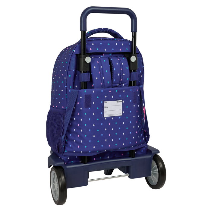 Safta Mochila con Ruedas Compact Evolution Benetton Drop