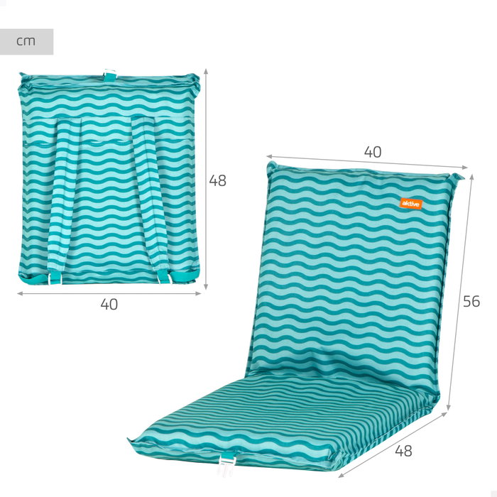 AKTIVE-ASIENTO PLEG PLAYA 40X48X56CM MOCHILA