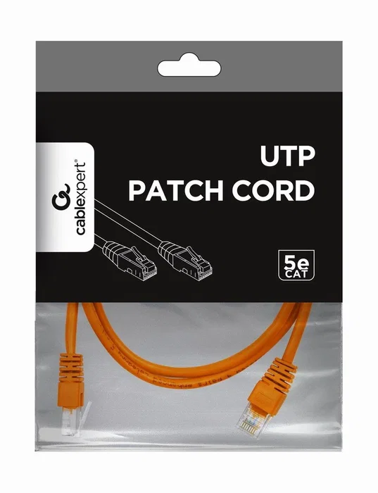 Gembird PP12-1M/O Cable de red Cat5e U/UTP de 1 metro Naranja Gembird PP12-1M/O Cable de red Cat5e U/UTP de 1 metro Naranja