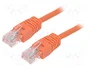 Gembird PP12-1M/O Cable de Red Cat5e U/UTP 1m Naranja