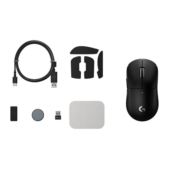 Logitech G PRO X SUPERLIGHT 2C Ratón Gaming Inalámbrico Ambidiestro, 44000 DPI, 53 g, Hasta 95 H, 2.4 GHz, USB, Negro