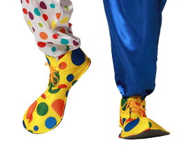 Zapatos de payaso Rojo y Amarillo 26 cm