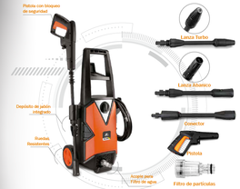STAYER Hidrolimpiadora HL 105 B 1400W 105 Bares