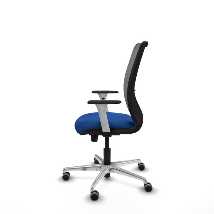 PIQUERAS Y CRESPO Silla de oficina Zulema con mecanismo Sincro, Azul y Gris