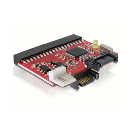 DeLOCK Convertidor IDE a SATA / SATA a IDE Negro