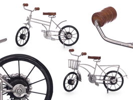 Bicicleta Grd Plateada Giftdecor Surtidos Mod 48 cm x 28 cm x 13 cm (Set de 6)