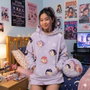 NETFLIX Sudadera oversize cojin KPop Demon Hunters, Talla M