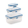 Sp Berner Set 3 Fiambreras Super Lock Rectangular 1,9L 1L 380ml Antigoteo 0% BPA