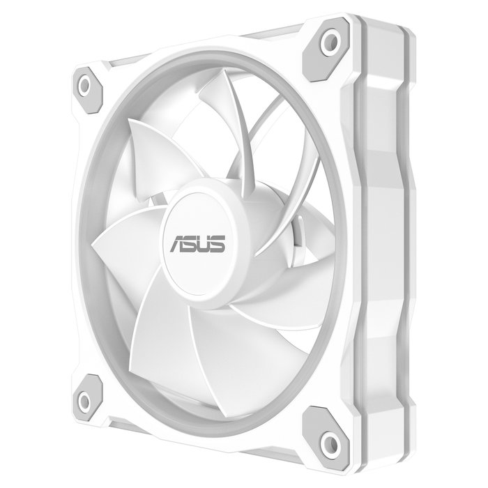 ASUS PRIME MR120 ARGB Reverse Ventilador para PC, 120 mm, PWM, Blanco, 1600 RPM, 58 CFM, Iluminación LED RGB