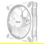 ASUS PRIME MR120 ARGB Reverse Ventilador para PC, 120 mm, PWM, Blanco, 1600 RPM, 58 CFM, Iluminación LED RGB