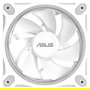 ASUS PRIME MR120 ARGB Reverse Ventilador para PC, 120 mm, PWM, Blanco, 1600 RPM, 58 CFM, Iluminación LED RGB