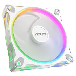 ASUS PRIME MR120 ARGB Reverse Ventilador para PC, 120 mm, PWM, Blanco, 1600 RPM, 58 CFM, Iluminación LED RGB