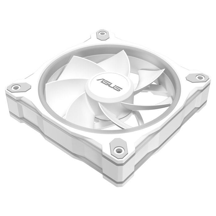 ASUS PRIME MR120 ARGB Reverse Ventilador para PC, 120 mm, PWM, Blanco, 1600 RPM, 58 CFM, Iluminación LED RGB