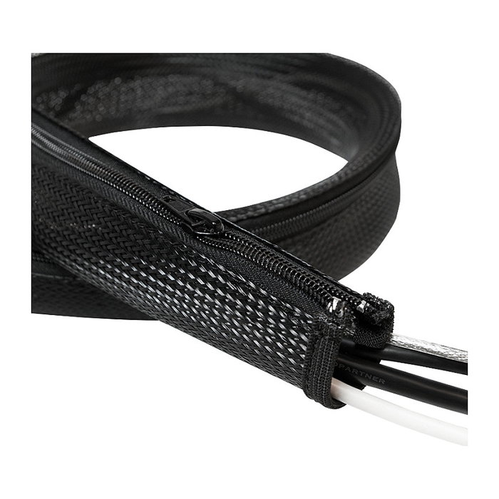 LogiLink KAB0048 Manguera para cables con cremallera, Diámetro 50 mm, Negro, 1m LogiLink KAB0048 Manguera para cables con cremallera, Diámetro 50 mm, Negro, 1m