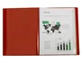 Liderpapel Carpeta con 80 fundas roja DIN A4 lomo personalizable