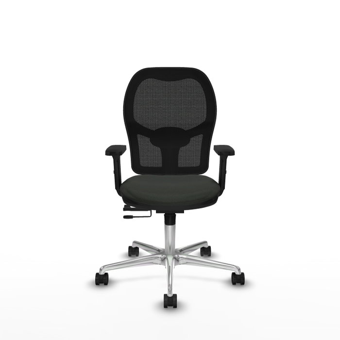 PIQUERAS Y CRESPO Silla de oficina Jorquera con mecanismo Sincro/Traslack, Negro