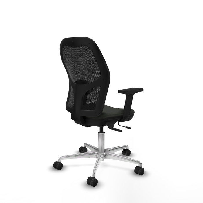 PIQUERAS Y CRESPO Silla de oficina Jorquera con mecanismo Sincro/Traslack, Negro
