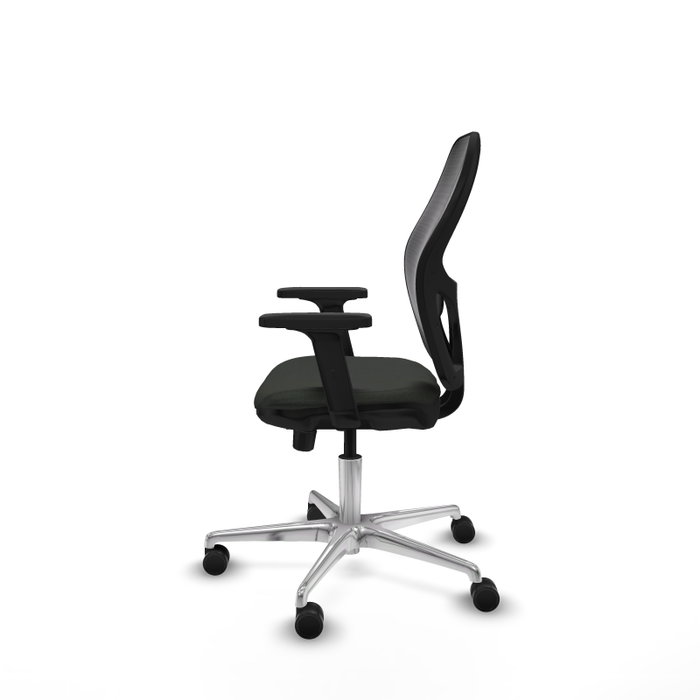 PIQUERAS Y CRESPO Silla de oficina Jorquera con mecanismo Sincro/Traslack, Negro