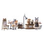 Decorated Life Collection Estatua PVC Tea Time Cats - Cat Town Bakery Staff & Customer Set 12 cm